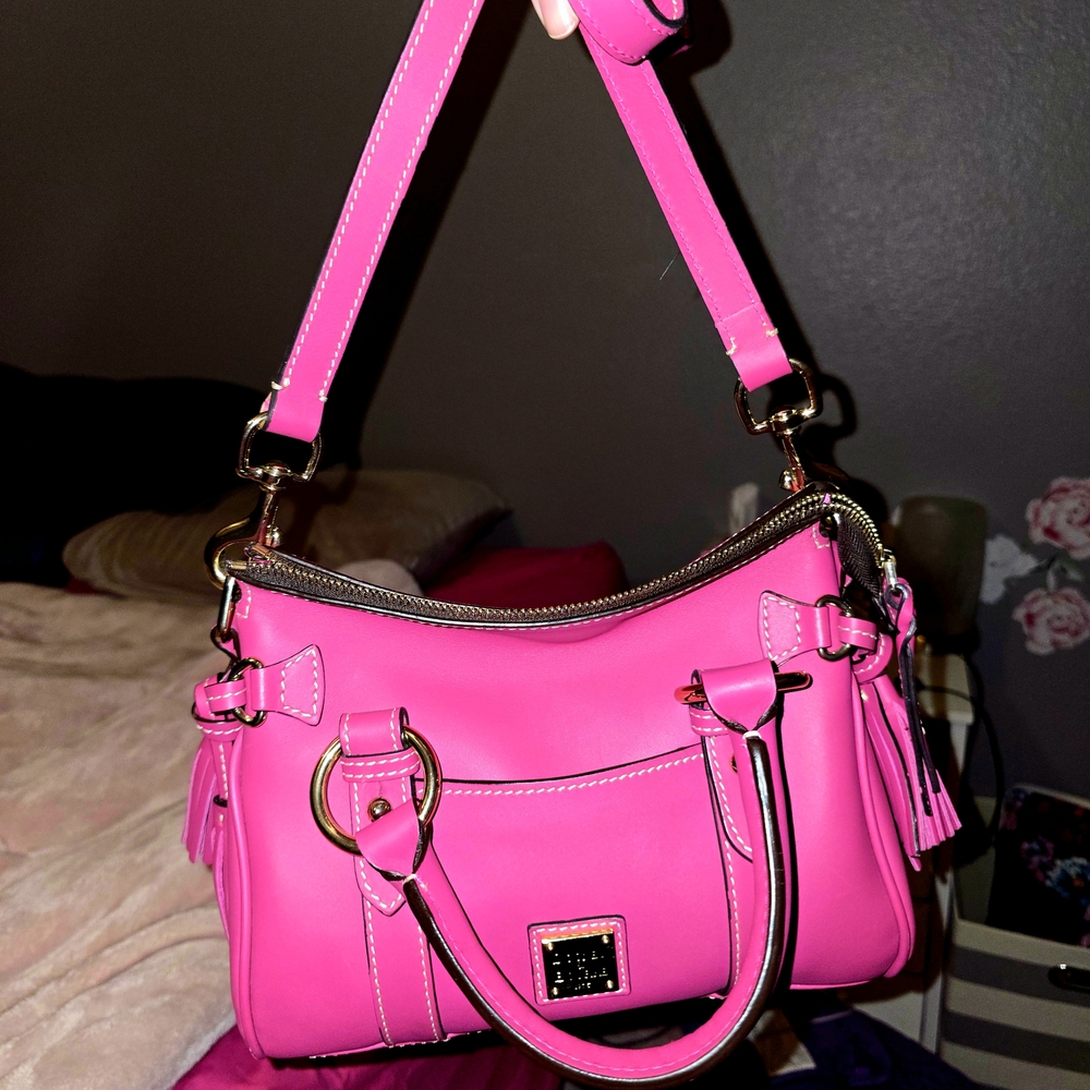 Dooney & Bourke Fuscia Penrose With Pockets